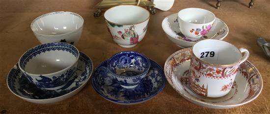 Chinese tea bowl and other 19th century tea bowls